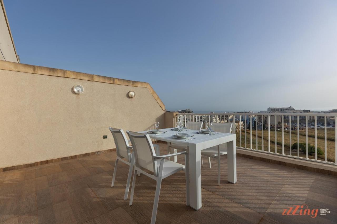 Sunny Penthouse Wterrace And Open Views Apartment St. Paul's Bay Exterior foto